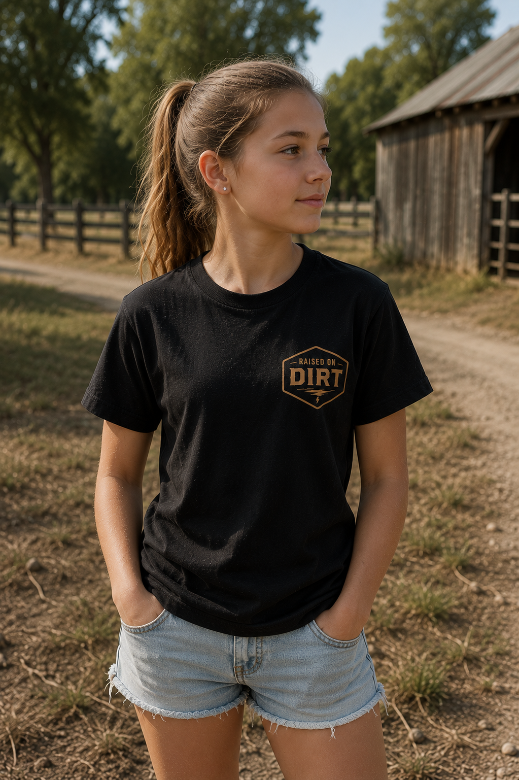 Raised on Dirt Crew Shirt